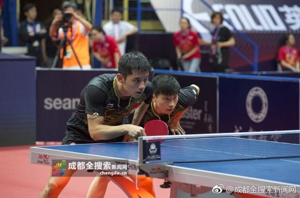 法国队横扫韩国队，张继科带队取胜